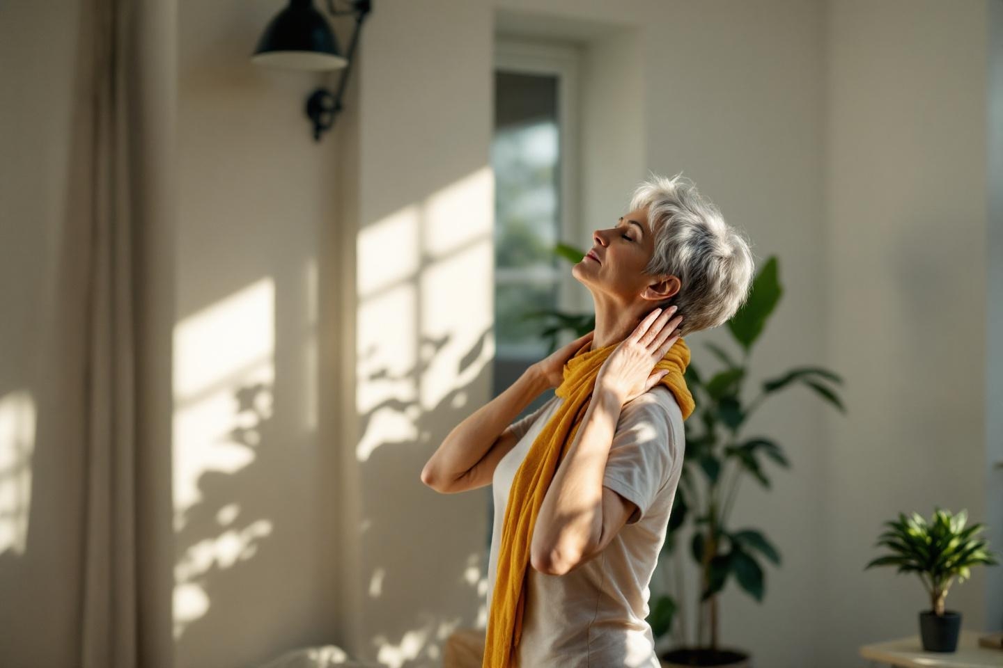 Et si vous pouviez détendre votre nuque sans vous allonger ? Essayez cet exercice