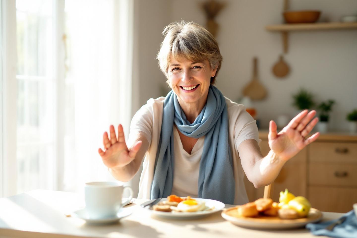 Et si vous pouviez assouplir vos poignets sans quitter votre table du matin ? Essayez cet exercice