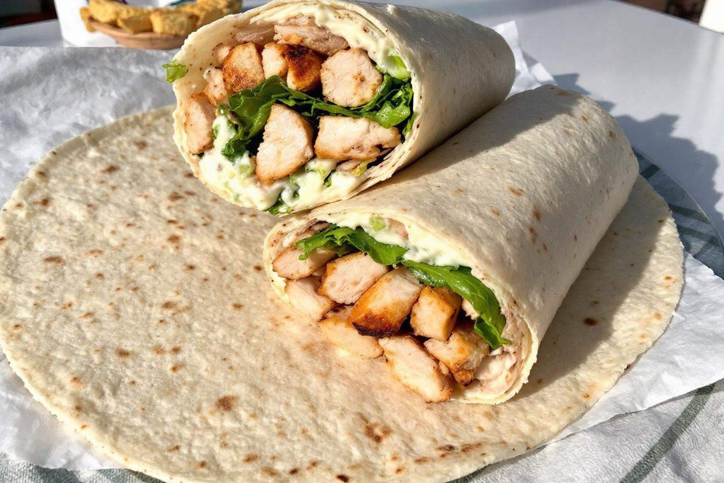 Le déjeuner express qui change la donne : comment ce wrap au poulet t’offre satiété et protéines sans complexité