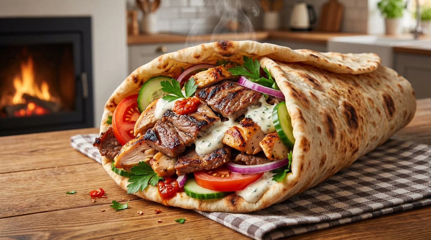 Mon döner kebab maison qui m’apporte autant de protéines qu’un shaker, grâce à une marinade toute simple