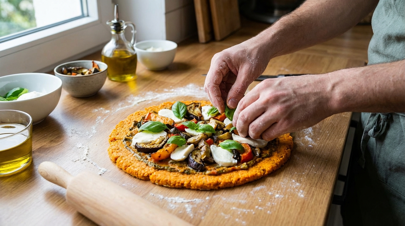 Ma pizza ne contient plus un gramme de farine et pourtant elle couvre la moitié de mes besoins en calcium