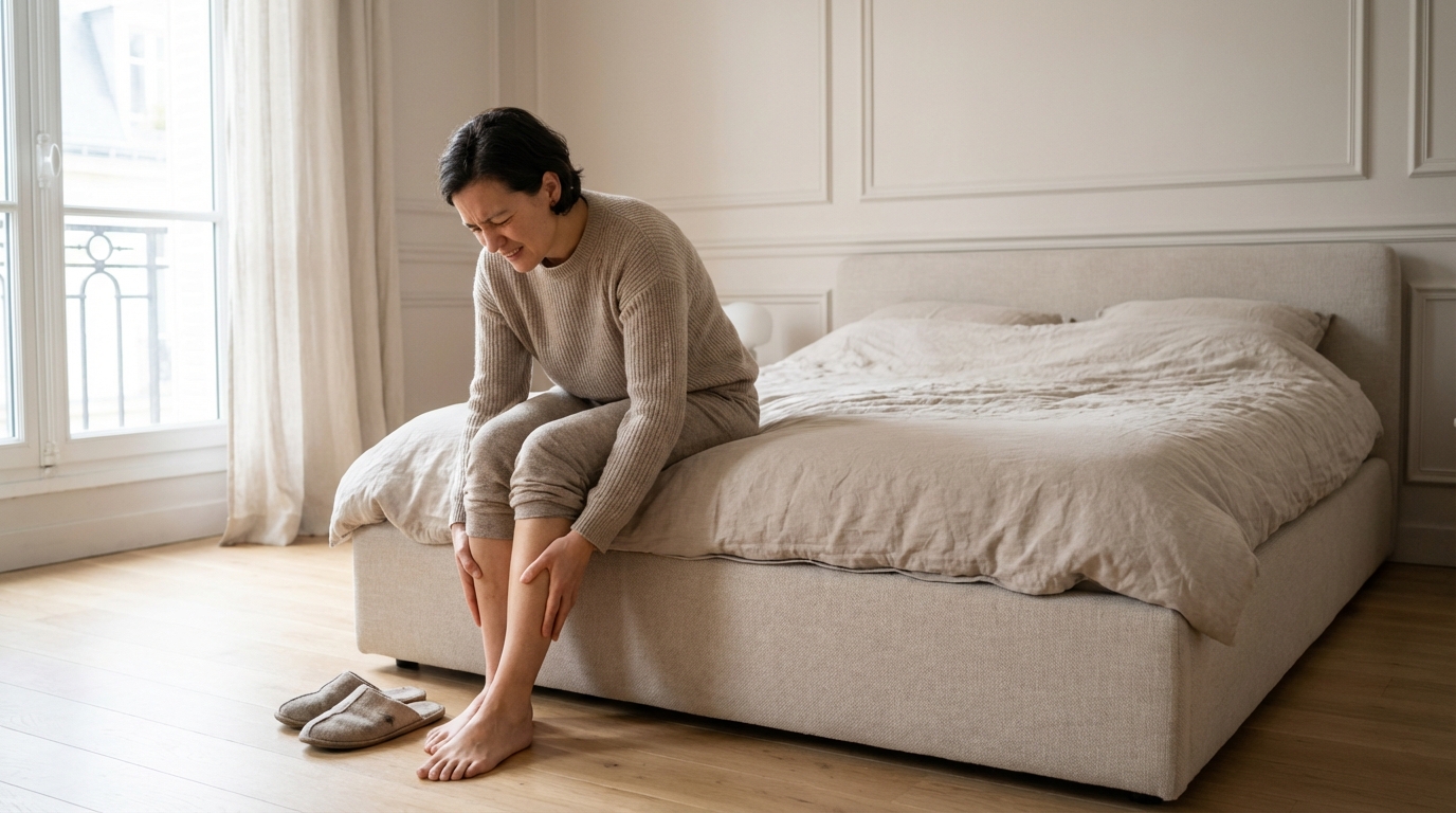 Avant même de poser le pied par terre, vos jambes vous envoient un signal que vous ignorez