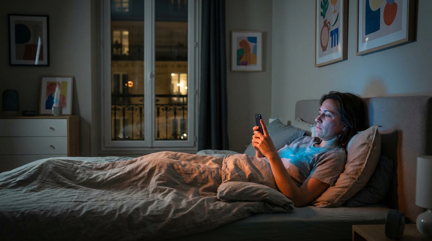 Votre écran du soir décale une hormone clé de votre sommeil bien plus que vous ne l’imaginez