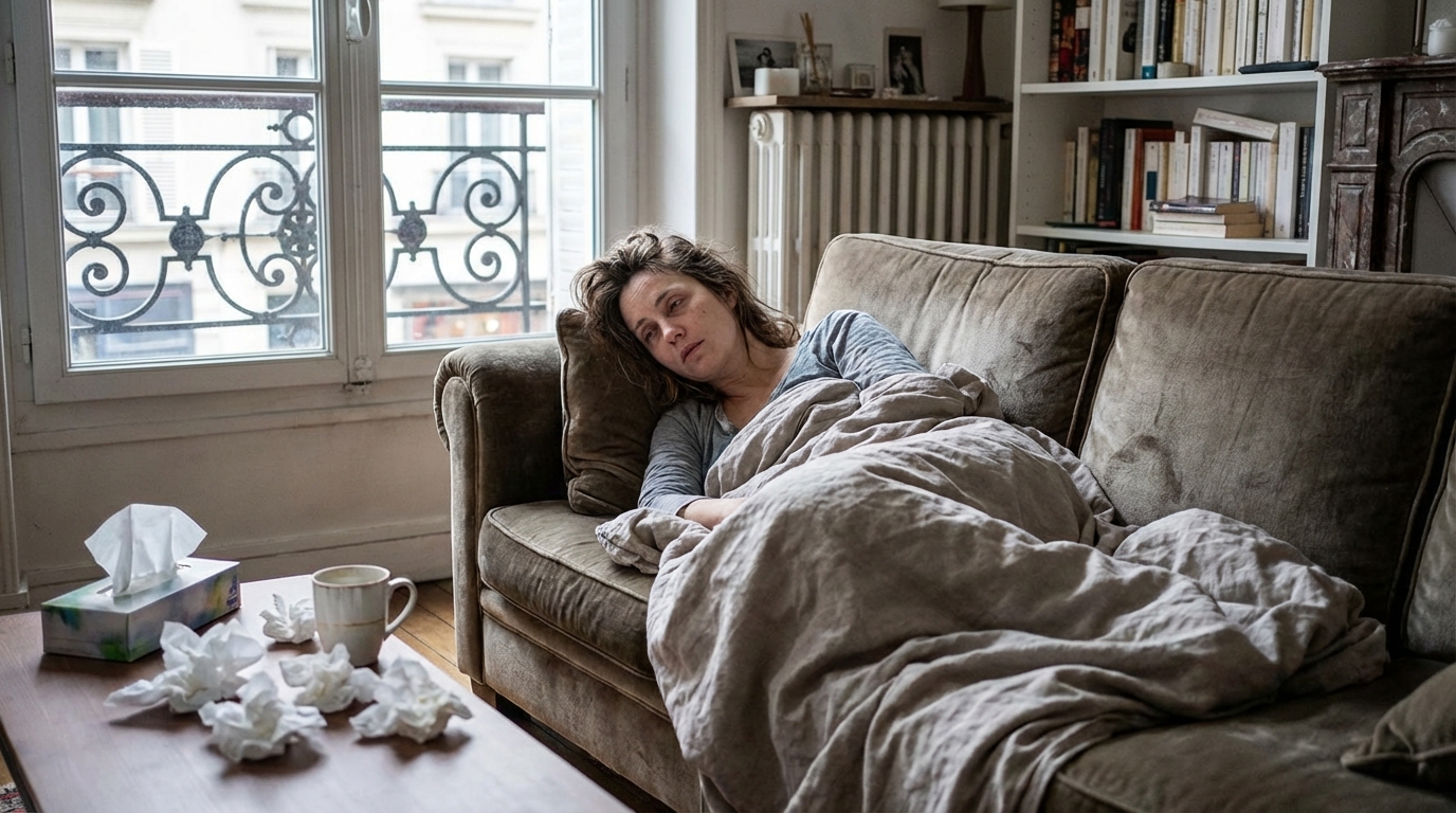 Grippe : tomber malade deux fois en 10 jours n&rsquo;est pas une rechute, et la nuance change tout