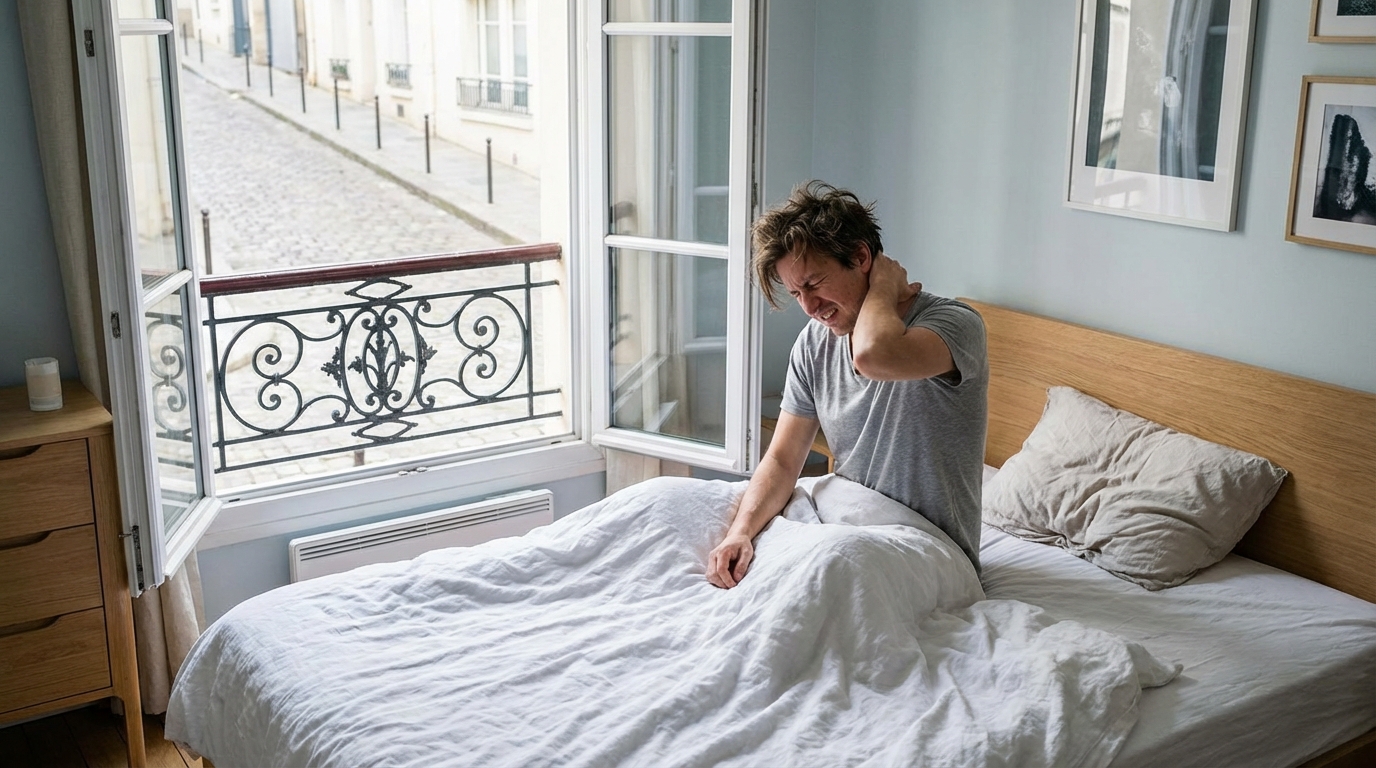 Votre nuque vous fait mal dès le matin : une seule position dans votre lit explique tout