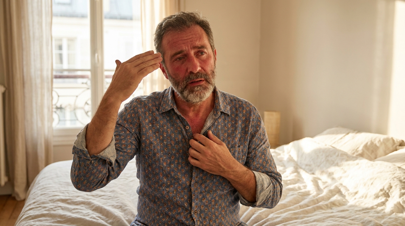Je lavais mes draps à 60°C en pensant tout tuer : une étude de 2025 a révélé ce que mes bouffées de chaleur disaient vraiment de mon cœur
