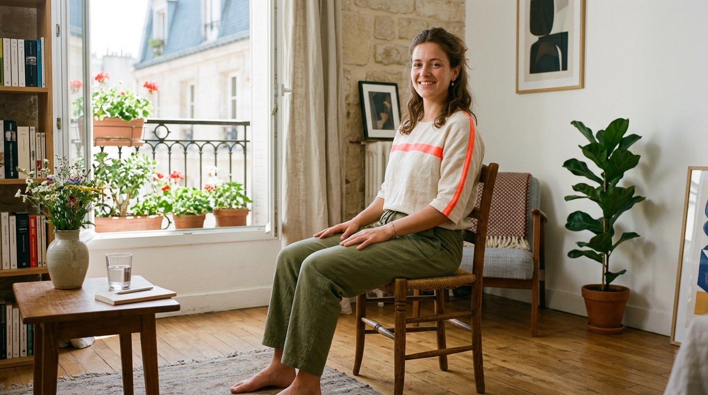 « Je pensais que c&rsquo;était impossible sans transpirer » : pourquoi les coachs font travailler la sangle abdominale sur une simple chaise en plein été