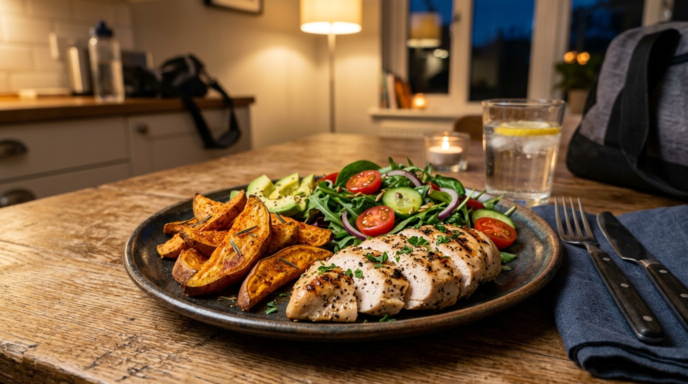 Pourquoi le dîner change tout quand on s'entraîne le soir